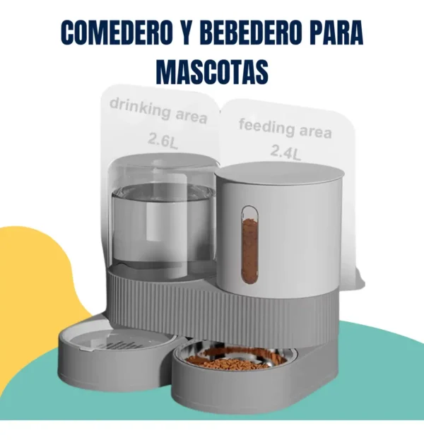D_NQ_NP_2X_719075-MLA96491347064_112025-F Comedero Bebedero Dispenser Doble Automatico 2,6lts Mascotas