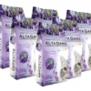 Piedras Sanitarias Alta Gama de Diatomea con Lavanda para Gato, Pack x6 de 3.6 kg