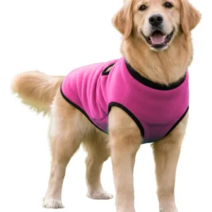 Abrigo Chaleco Polar Liso Poncho Perros Gatos Talle 7 - 12