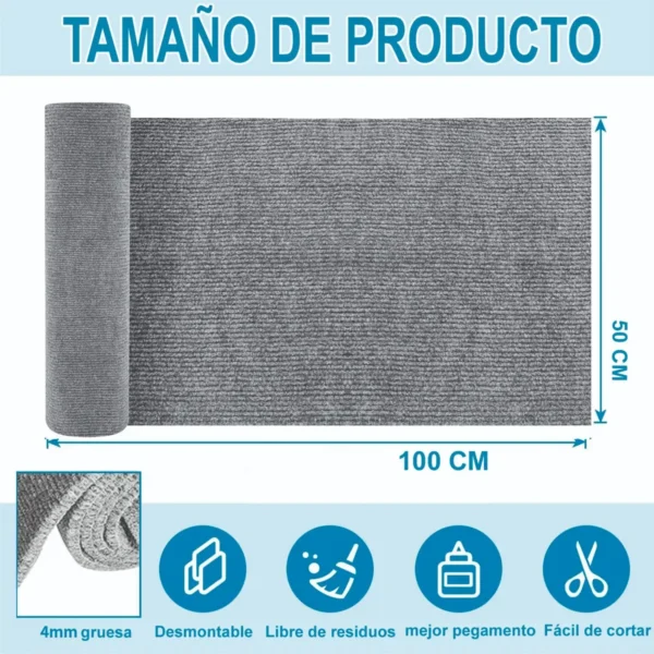 Rascador Autoadhesivo Premium Sillón Esquinero Gatos 100x50