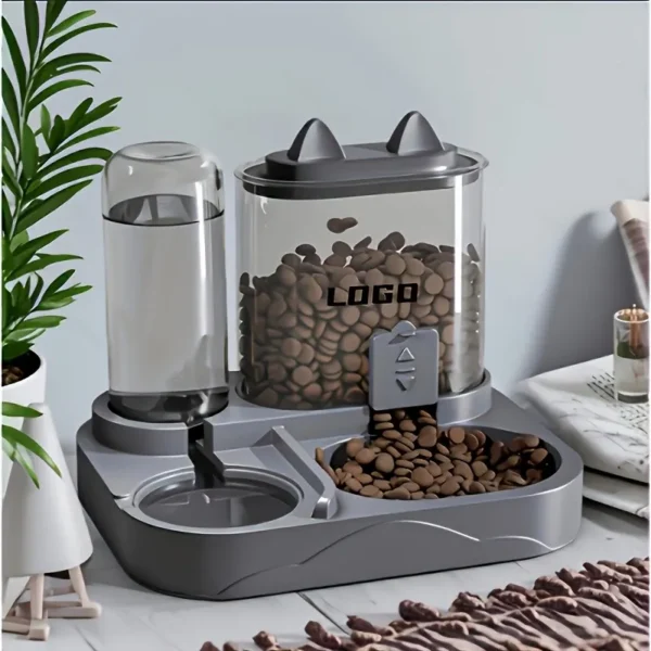 D_NQ_NP_2X_858579-CBT109256986422_042026-F Comedero Y Bebedero Automático 2 En 1 Para Mascotas Grey