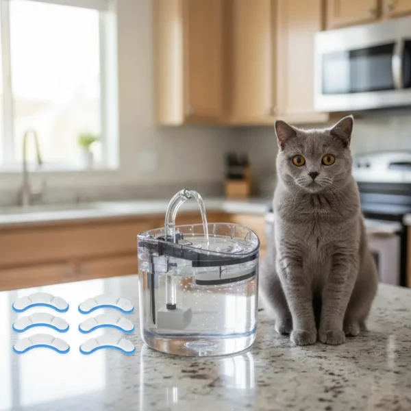 Filtros X6 Repuesto Para Fuente Agua Bebedero Gatos Gadnic