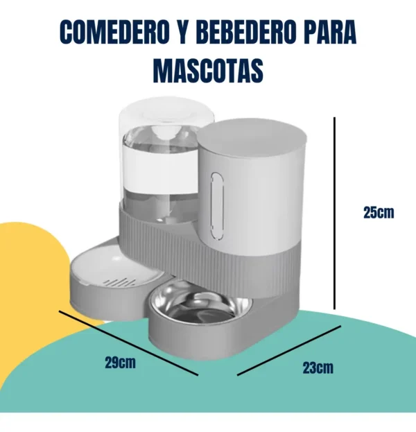 D_NQ_NP_2X_920776-MLA96943607147_112025-F Comedero Bebedero Dispenser Doble Automatico 2,6lts Mascotas