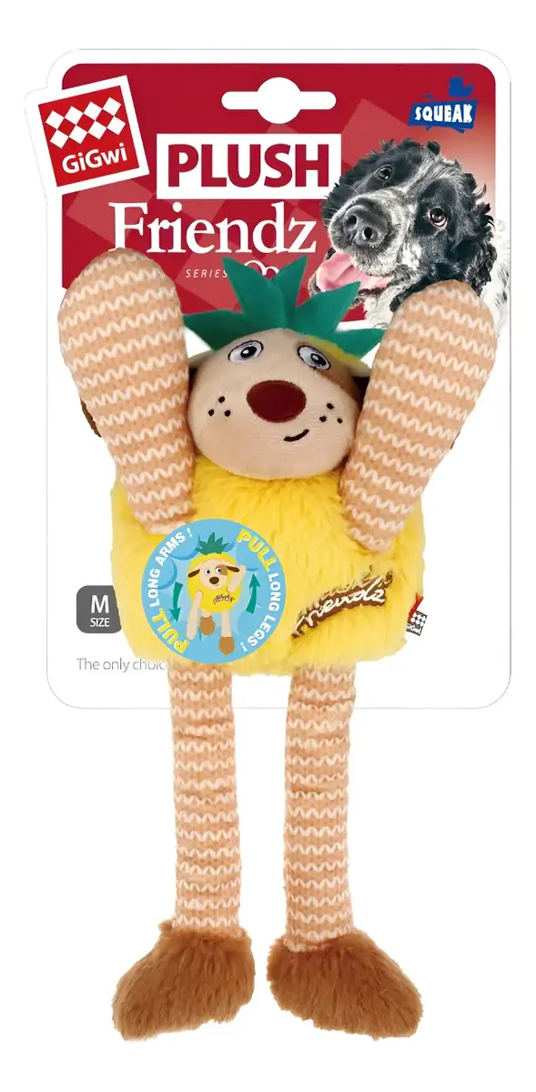 Juguete Peluche Para Perros Gigwi Friendz Plush Squeak 33 Cm