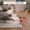 Juguete Para Gato Pelota Interactiva Con Cuerda Antiansiedad