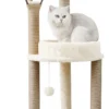 Rascador Gimnasio Torre Imperial Gatos Con Juguete Dakota Terciopelo Sisal