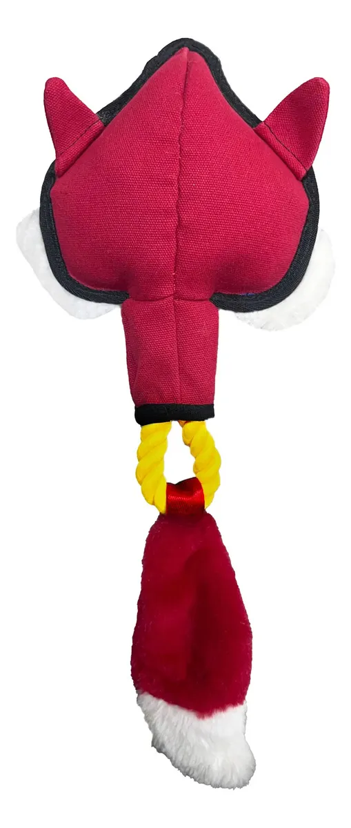 Juguete Para Perros Peluche Gigwi Rope Cotton 44.5cm Premium Color Rojo Diseño Zorro