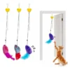 Juguete Interactivo Gatos Colgante Puerta Con Juguete X3