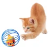 Juguete Para Gato Pelota Jaula Con Raton X2