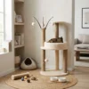 Rascador Gimnasio Torre Imperial Gatos Con Juguete Dakota Terciopelo Sisal