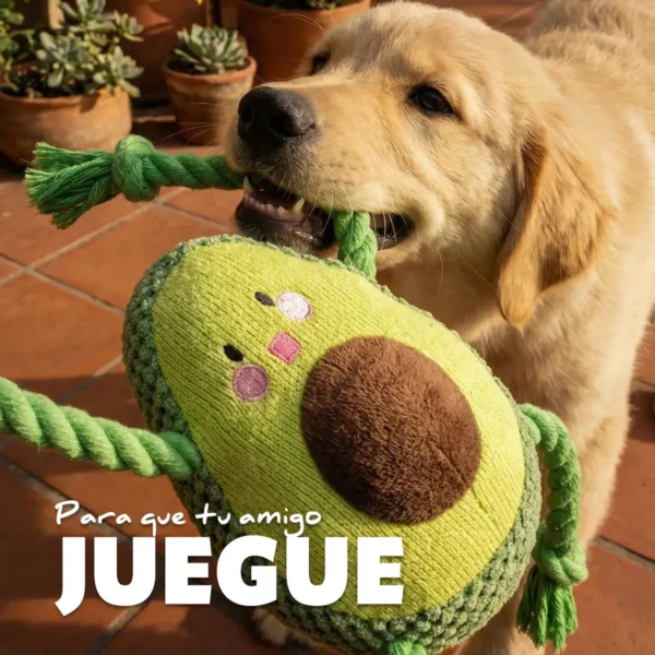 Juguete Para Perros Palta De Peluche Con Sonido Y Sogas
