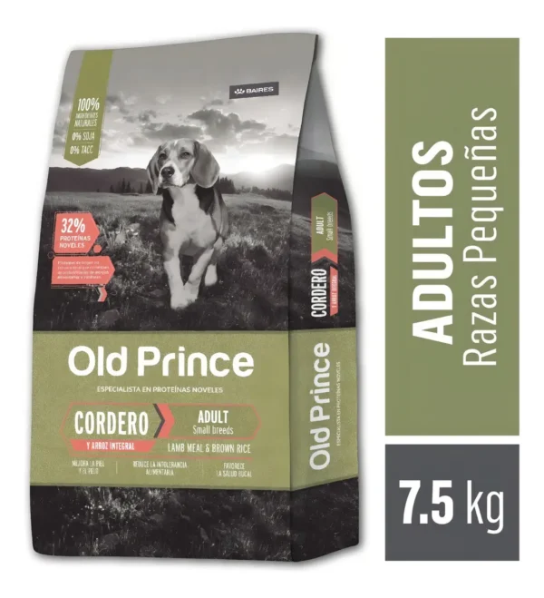 Alimento Old Prince Proteínas Noveles para perro adulto de raza pequeña sabor cordero de 7.5 kg