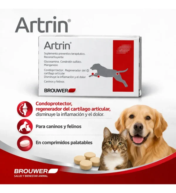 Condroprotector para Perros y Gatos Artrin Senior Brouwer