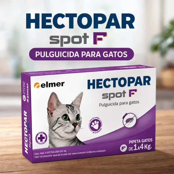 Pipeta Antipulgas para Gatos Hectopar Spot Elmer Hasta 4 Kg