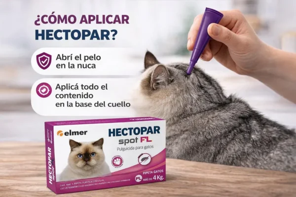 Pipeta Antipulgas para Gatos Hectopar Spot Elmer +4 Kg