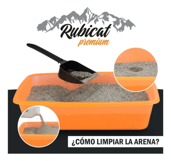 Piedras Sanitarias para Gatos Rubicat Premium Aglomerante 10kg x2