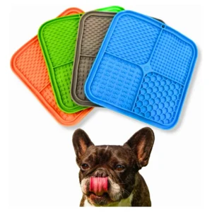 Alfombra de Lamer para Perros y Gatos Come Lento 20x20cm