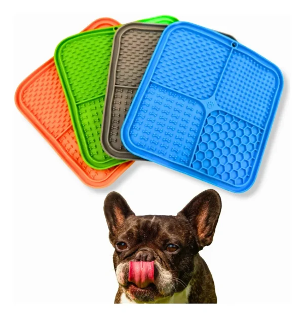 Alfombra de Lamer para Perros y Gatos Come Lento 20x20cm