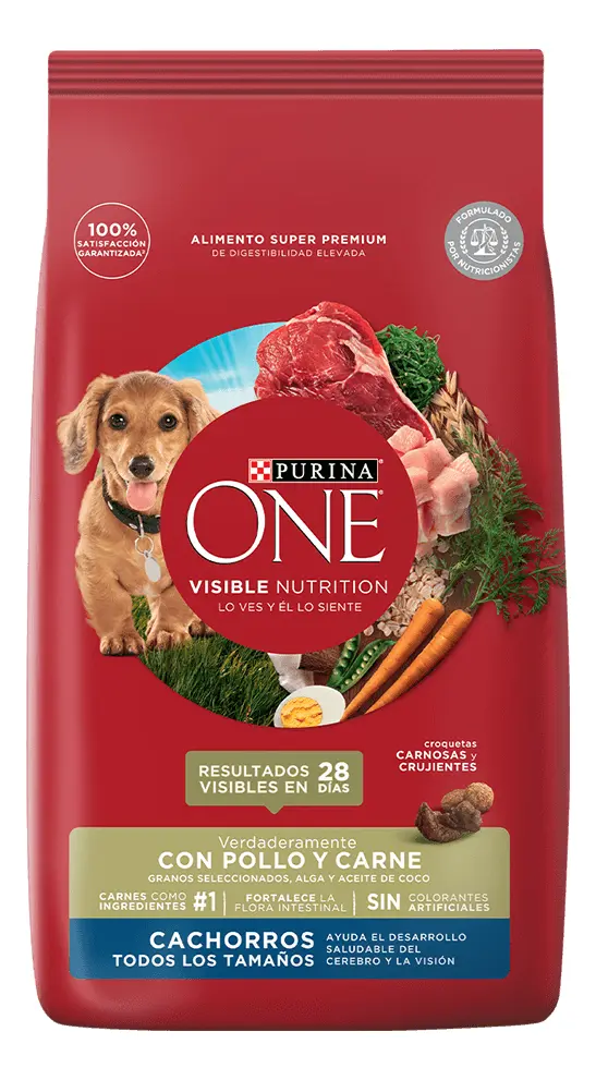 Alimento para Perros Cachorros Purina One Pollo y Carne x6Kg