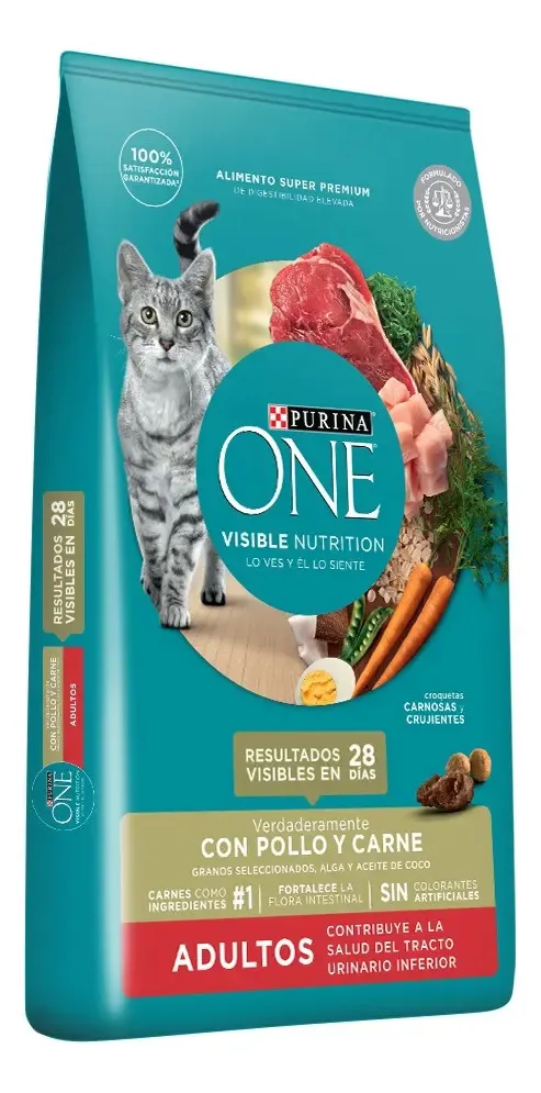 Alimento para Gatos Purina One Adulto Carne x6Kg