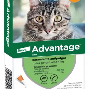 Pipeta Antipulgas para Gatos Advantage Hasta 4 Kg Combo x2