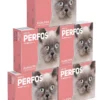 Pipeta Antipulgas para Gatos Perfos Kualcos Hasta 4 Kg Combo x5