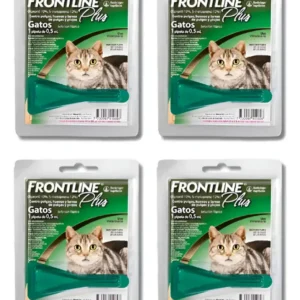 Pipeta Antipulgas y Garrapatas para Gatos Frontline Plus 1 a 8 Kg Combo x4