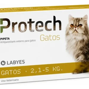 Pipeta Antipulgas para Gatos Protech Labyes 2,1 a 5 Kg