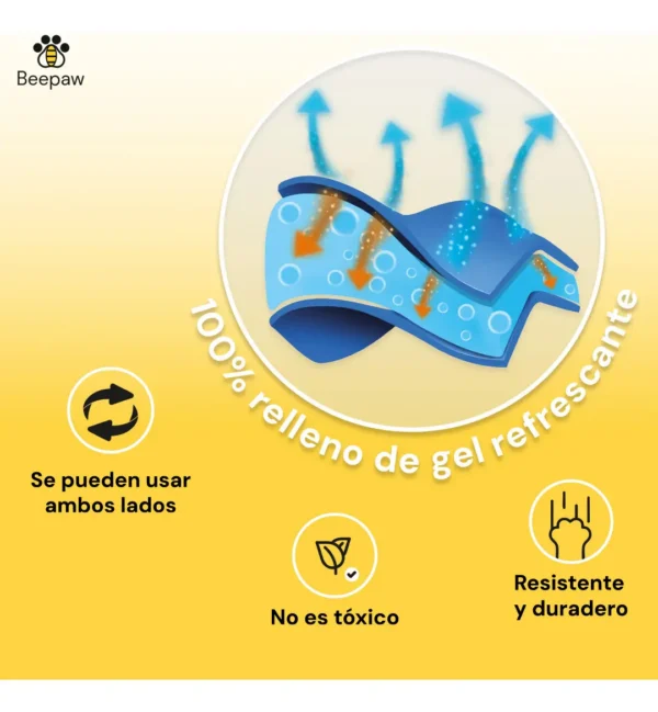 Manta Refrigerante para Perros Beepaw Cool-E Verano Talle Medium Azul Premium