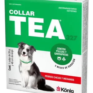 Collar Antipulgas y Garrapatas para Perros Chicos y Medianos Tea