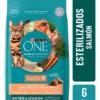 Alimento para Gatos Purina One Esterilizados Pollo y Salmón x6Kg