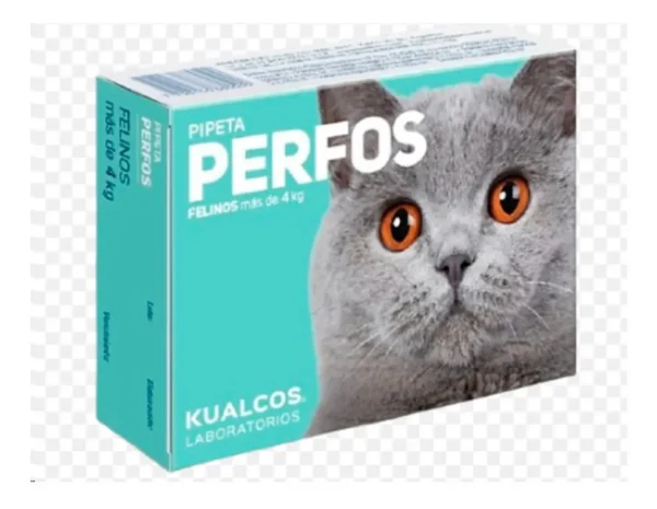 Pipeta Antipulgas para Gatos Perfos Kualcos +4 Kg Combo x3