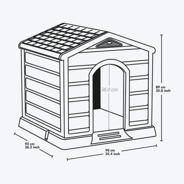 Casa para Perros Grande Térmica con Comedero de Regalo Rimax