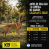 Arnés Pretal H Táctico para Perros Reforzado Anti Tirones K9