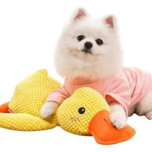 Juguete con Sonido para Perros y Gatos Pato de Chifle Resistente