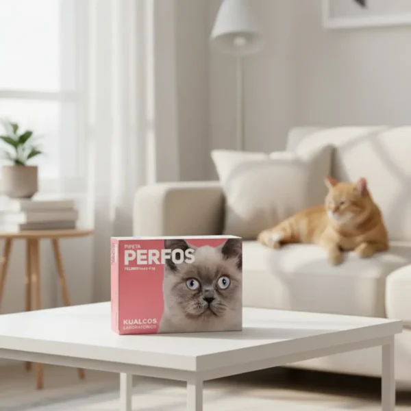 Pipeta Antipulgas para Gatos Perfos Kualcos Hasta 4 Kg Combo x5