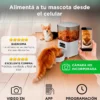 Comedero Automático para Mascotas Gadnic con App y WiFi 5 Litros Acero Inoxidable