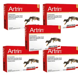 Condroprotector para Perros y Gatos Artrin Pack x5 (x30 Comprimidos c/u)