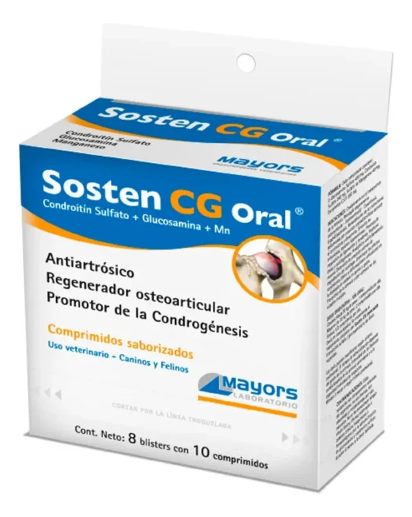 Condroprotector para Perros y Gatos Sosten CG x80 Comprimidos