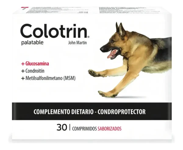 D_NQ_NP_723142-MLA113971393427_062026-F.webp Condroprotector para Perros y Gatos Colotrin Pack x4 (x30 Comprimidos c/u)
