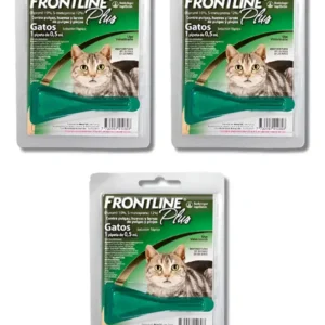 Pipeta Antipulgas y Garrapatas para Gatos Frontline Plus 1 a 8 Kg Combo x3
