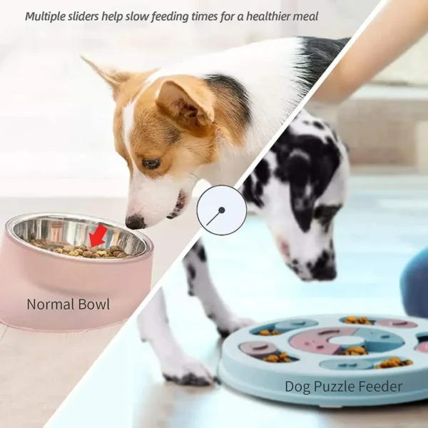Plato Interactivo para Perros y Gatos con Juguete de Olfato