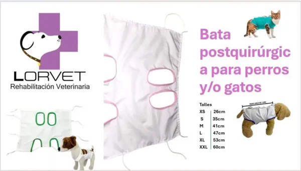 D_NQ_NP_732225-MLA92216764025_092025-F.webp Bata Post-Quirúrgica para Perros y Gatos Hembra
