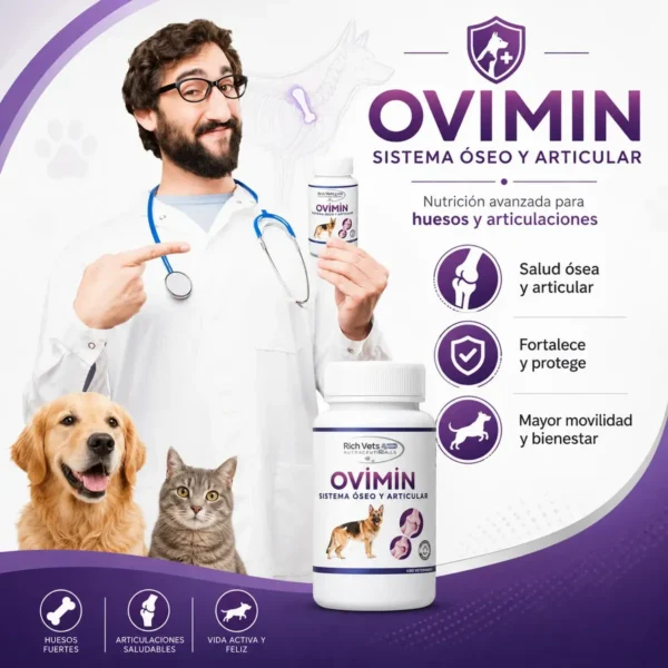 Condroprotector para Mascotas Ovimin Pack x3 Frascos