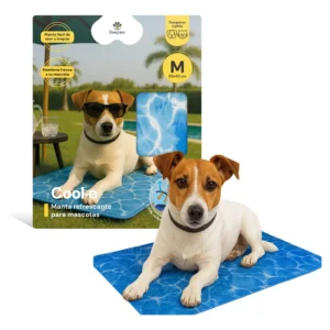 Manta Refrigerante para Perros Beepaw Cool-E Verano Talle Medium Azul Premium