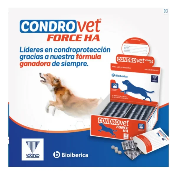 Condroprotector para Perros Condrovet Force HA x10 Comprimidos