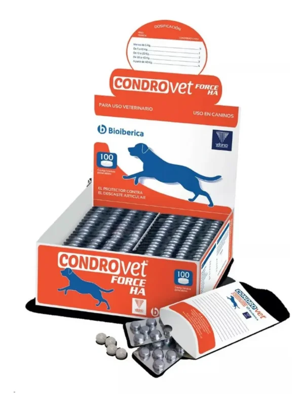 Condroprotector para Perros Condrovet Force HA Pack x20 Comprimidos