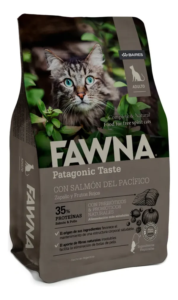 Alimento Fawna Gato Adulto 3kg Salmón y Vegetales