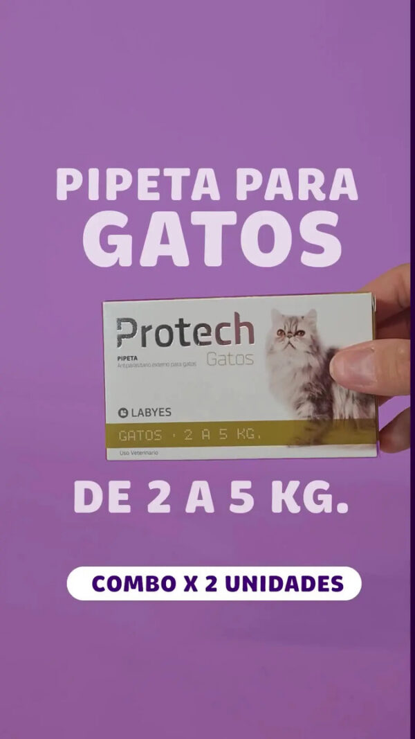 Pipeta Antipulgas para Gatos Protech Labyes 2 a 5 Kg Combo x2