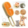 Cepillo a Vapor para Perros y Gatos Masajeador Saca Pelos